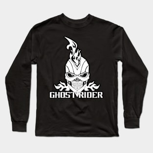 Ghost Rider skull Long Sleeve T-Shirt